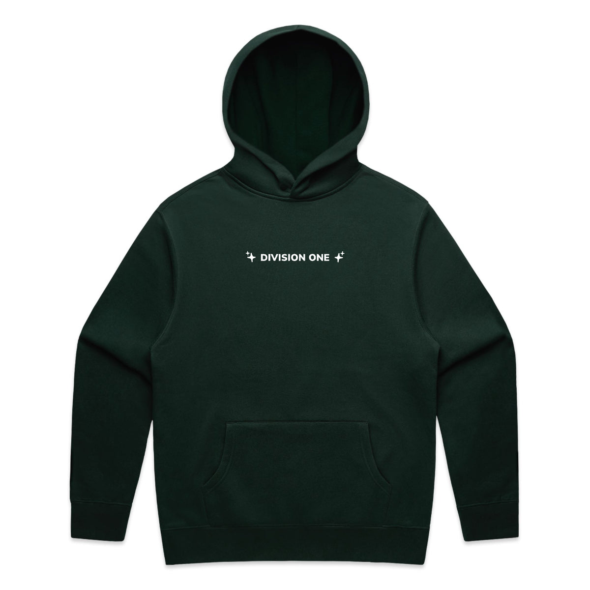 Pine Green Puff Print Hoodie